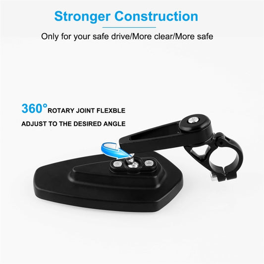 Universal 7 / 8 inch 22mm Modified Motorcycle Side Rearview Mirror, 7 / 8 inch 22mm (Blue), 7 / 8 inch 22mm (White)