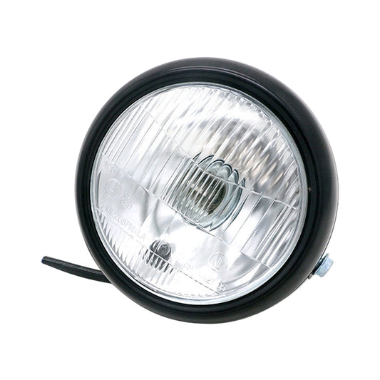 5.75 inch Motorcycle Black Shell Retro Lamp LED Headlight Modification Accessories for CG125 / GN125, Black Shell Retro Lamp
