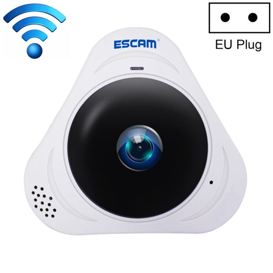 ESCAM Q8 960P 360 Degrees Fisheye Lens 1.3MP WiFi IP Camera, Support Motion Detection / Night Vision, IR Distance: 5-10m, AU Plug, Q8 EU Plug, Q8 UK Plug, Q8 US Plug, Q8 AU Plug
