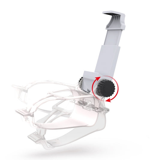 Phone mount clamp and tightening knob with adjustable stand for controller attachment