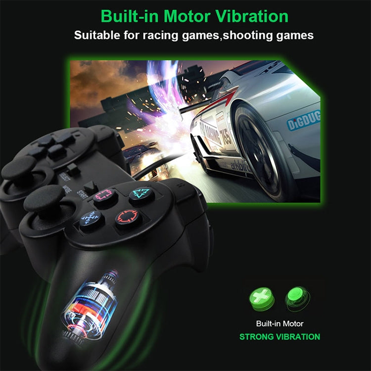 Game controller with dual analog sticks and colored face buttons