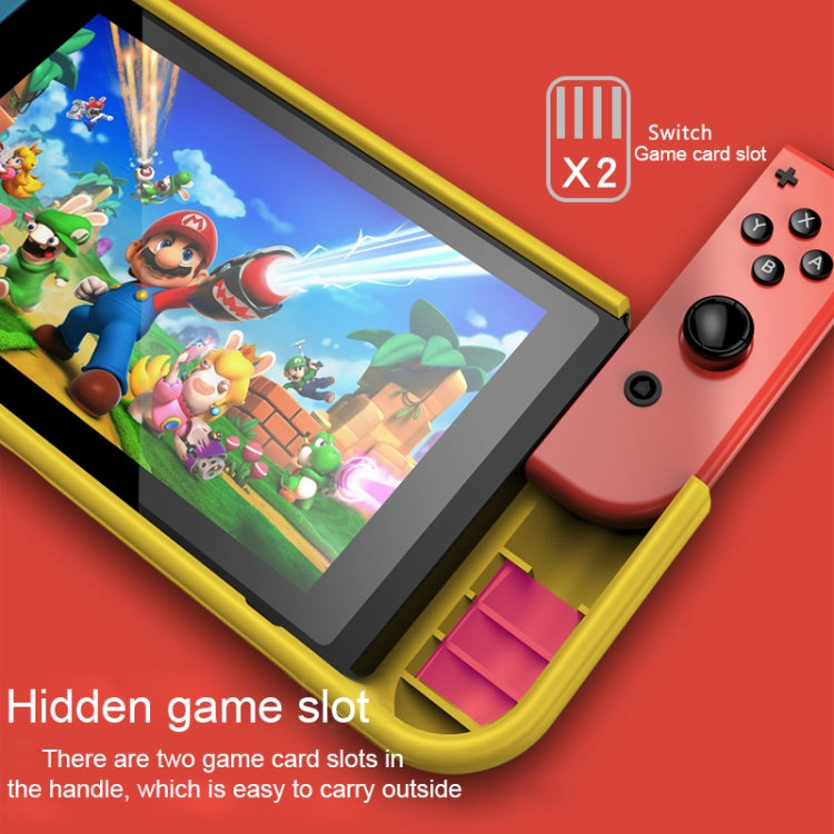 Yellow TPU protective shell case with grip for Nintendo Switch