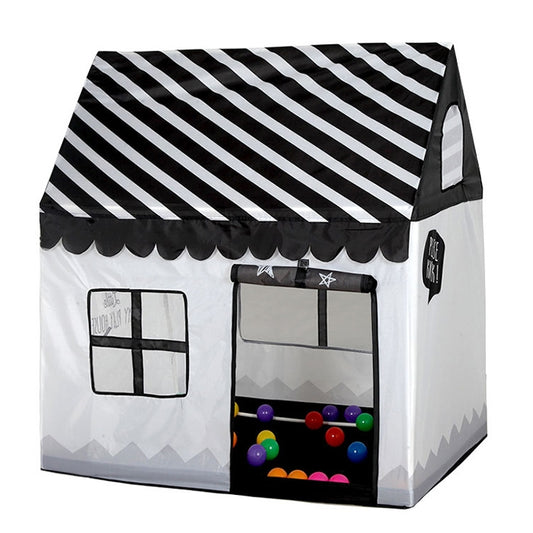 Household Children Printing Play Tent Small Game House, (Black White), (Pink), (Green), (Light Pink)