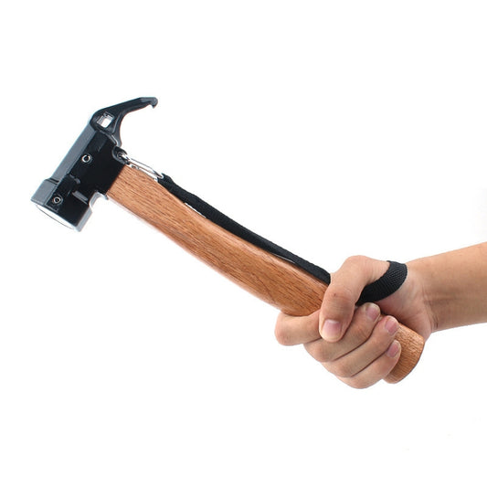 CLS-Outdoor Hexagonal Brass Brass Multi-function Nail Puller Shark Hammer, Shark Hammer