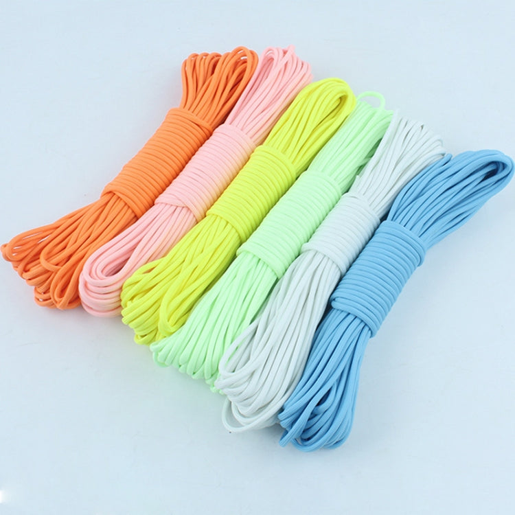 Multi-color luminous camping rope bundle with assorted coiled ropes