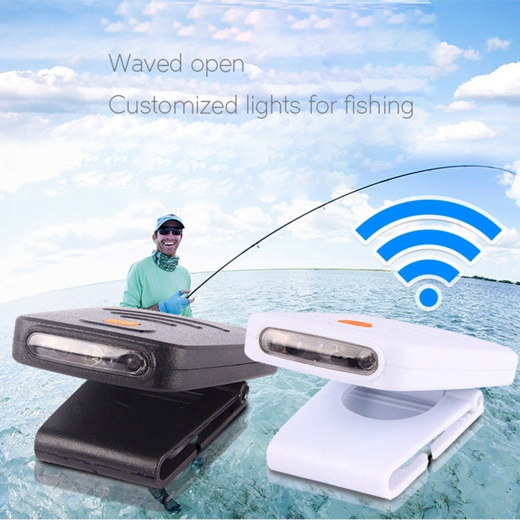 Rechargeable clip-on LED cap lamp with two light bars and adjustable base
