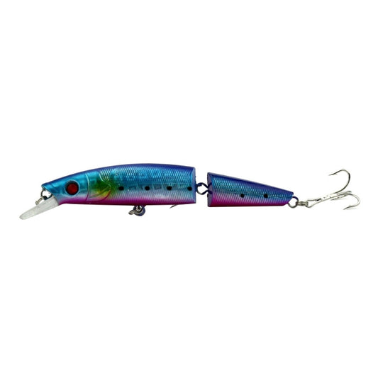 HENGJIA JM007-X 14cm 20.2g 2-section Plastic Hard Baits Artificial Fishing Lures with Treble Hook, Random Color Delivery, JM007-X 14cm