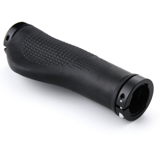 1 Pair AG21 Rubber + Alloy Lock-Rings Bicycle Flat Handlebar Grip, AG21