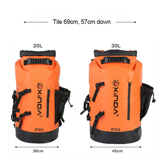 XINDA H-BAG03 30L Outdoor Waterproof Upstream Storage Shoulder Mountaineering Bag, 30L