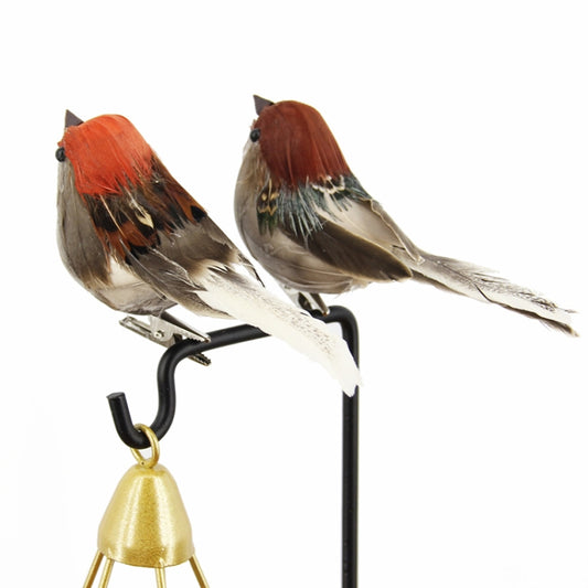 Simulation Sparrow Simulation Feather Foam Bird Horticultural Decoration Random Color Delivery, Simulation Sparrow Horticultural Decoration