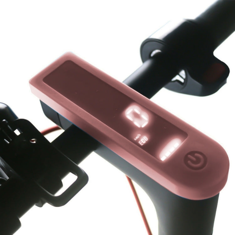 Pink silicone waterproof protective case for electric scooter display on handlebar