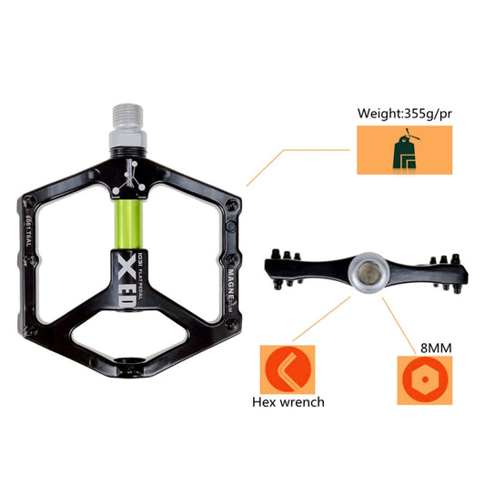 SHANMASHI 1031 Magnesium Alloy Pedal Non-slip Comfortable Bicycle Folding Pedal