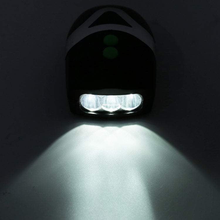 Bicycle electric horn flashlight with bright LED front light