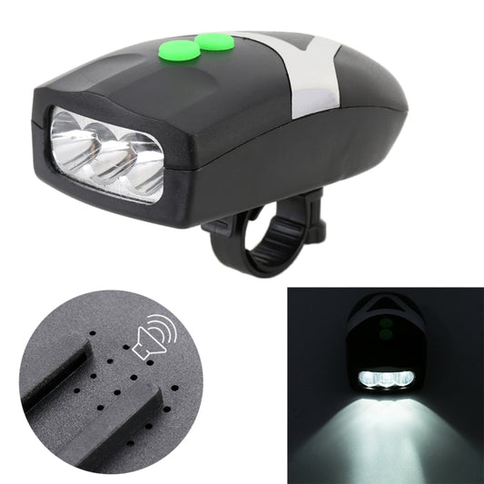 Mountain Bike Headlight Horn LED Flashlight Bicycle Electric Horn, with Light, Electric Horn with Light