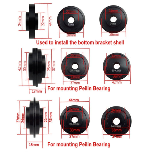 BIKERSAY BT040S3 Bicycle Press-in Type Axis Bracket Static Installation Removal Tool Set, Simple Edition, BT040S3