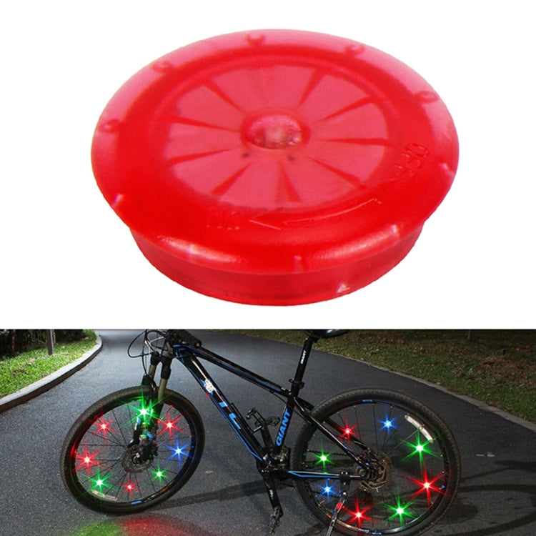 Red clip-on safety light with circular LED lens