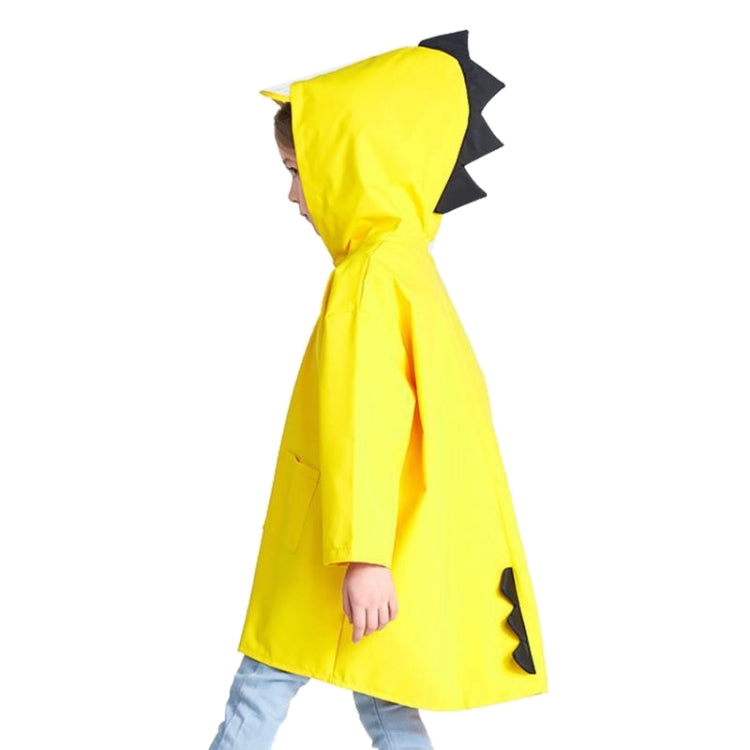 Cartoon Dinosaur Children Fashion Raincoat Size: L