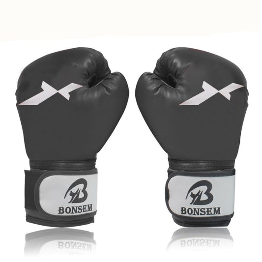 BONSEM Training Boxing Gloves for Adults, C1 Black, C1 Red