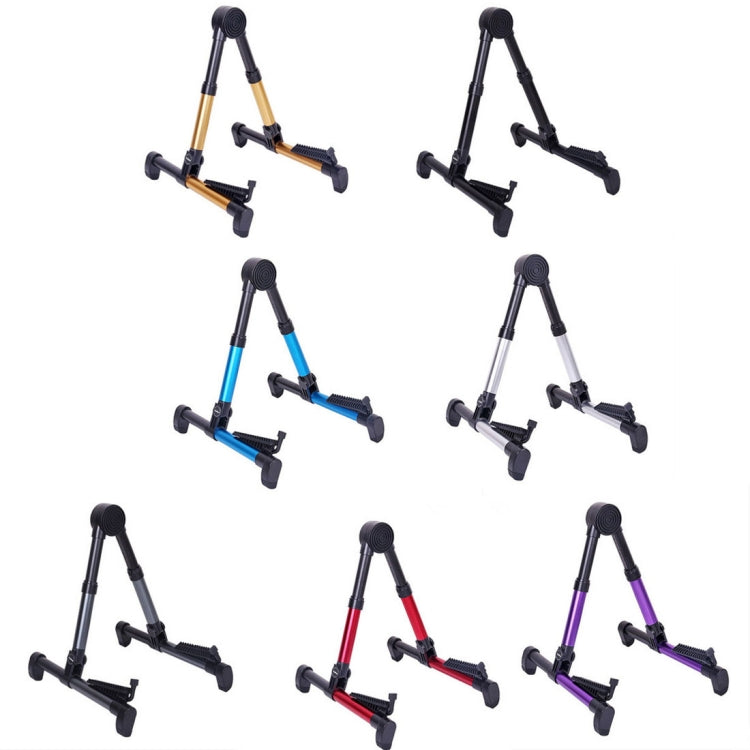 Folding vertical instrument stand set in multiple colors with adjustable instrument supports