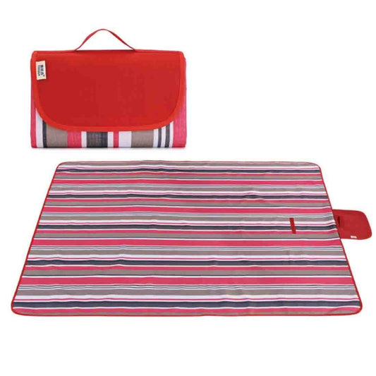 Portable Outdoor Widen Camping Mat Waterproof Oxford Cloth Foldable Lawn Moisture-proof Mat, Size: 145*80cm, Random Color and Style Delivery, Size: 145x80cm