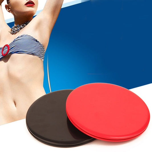 1 Pair 17.8cm Fitness Exercise Core Training Abdominal Workout Gliding Discs Sliding Disc, Round Shape, Triangle Shape