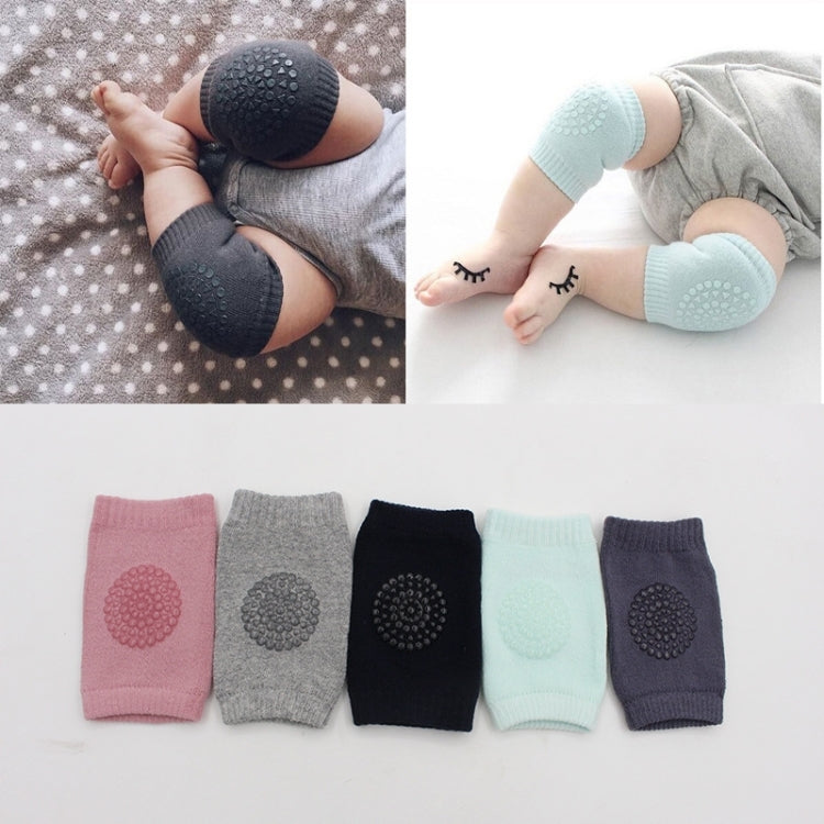 Assorted anti-slip knee guards in pink, grey, black, mint, and dark grey