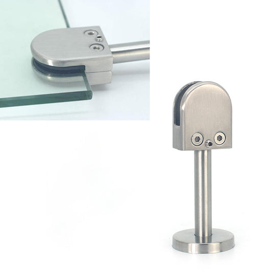 201 Stainless Steel Glass Fish Mouth Support Rod Fixing Clip with 14x60mm Rod, Specification: S, S, with 14x60mm Rod