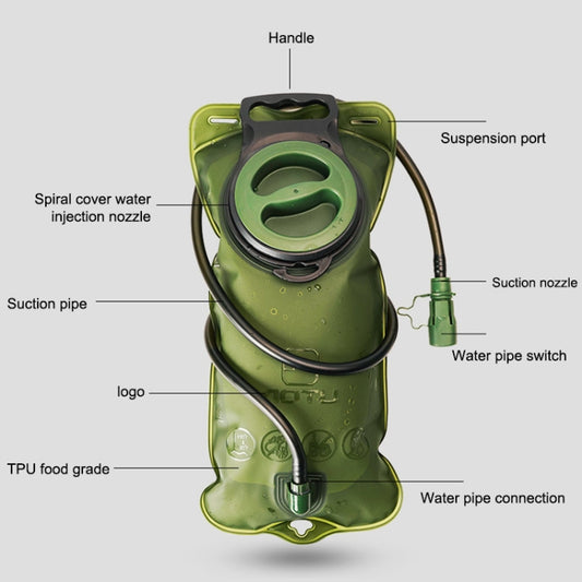 AOTU AT6602 2L TPU Outdoor Sports Drinking Water Bag, AT6602