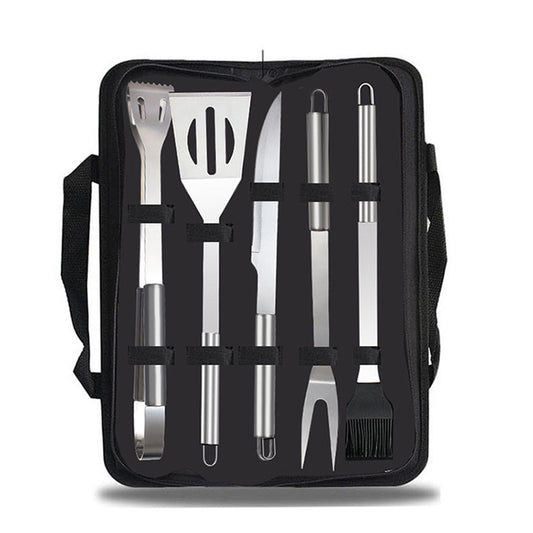5 in 1 Outdoor Tableware Set Camping Barbecue Tableware Picnic Tool Set, 5 in 1