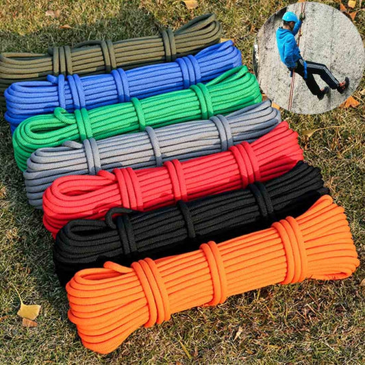 Outdoor Rock Climbing Hiking Accessories High Strength Auxiliary Cord Safety Rope, Diameter: 9.5mm, Length: 20m, Random Color, Diameter: 9.5mm, Length: 20m