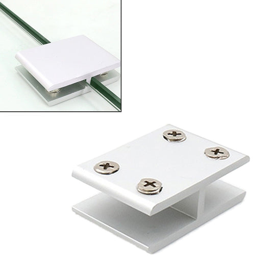 Aluminum Alloy Glass Combination Clamp Cabinet Partition Fixing Clip, 180 degrees Cliped 8-10mm, 180 degrees Cliped 8-10mm