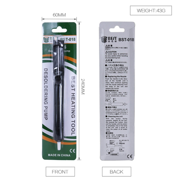 BEST-018 Professional Solder Sucking Desoldering Pump Tool, BEST-018