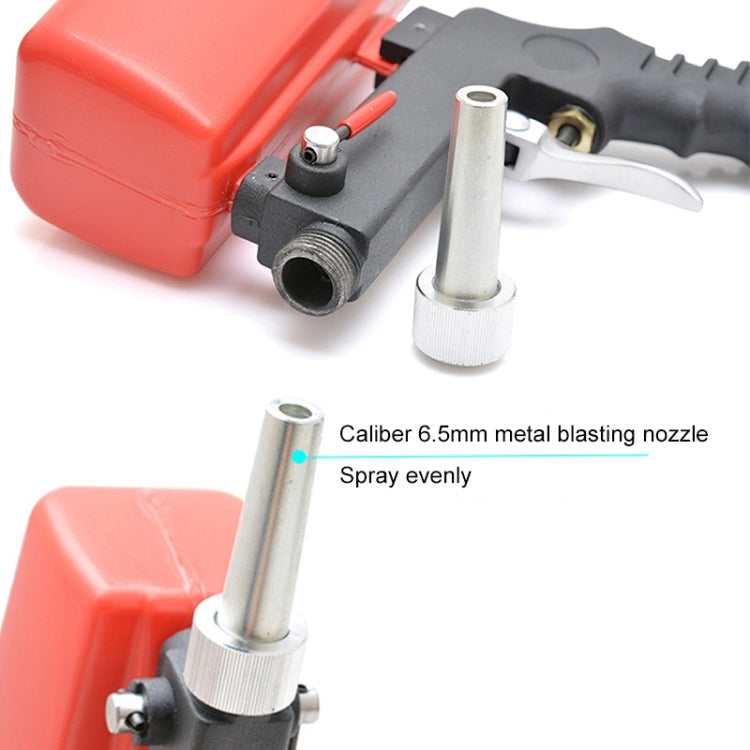 Portable Red Gravitational Sandblasting Machine Mini Rust-proof Sandblaster, Red