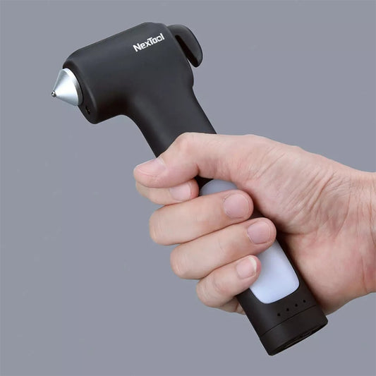 Original Xiaomi Youpin NexTool Natuo Multifunctional Survival Hammer with Emergency Lighting & Mobile Phone Charging, with Emergency Lighting