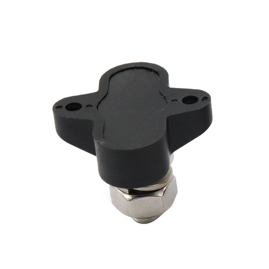 Single Heavy-Duty Terminal Studs Black M10 Bus Bar for Car / RV / Boat, M10 Black