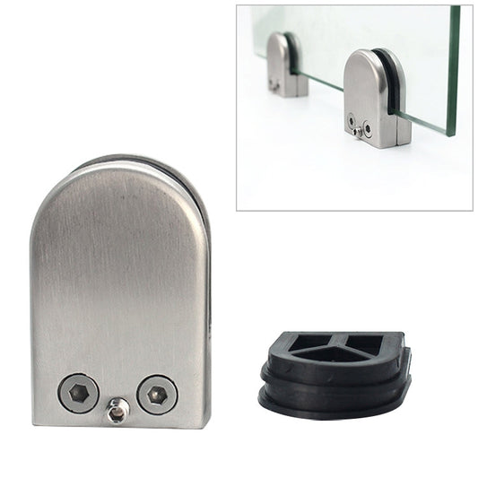 5-8mm Flat Bottom Matte Polished 201 Stainless Steel Fixed Clip Railing Glass Wood Layer Board Clamp Bracket, 5-8mm, Flat Bottom, 201 Stainless Steel