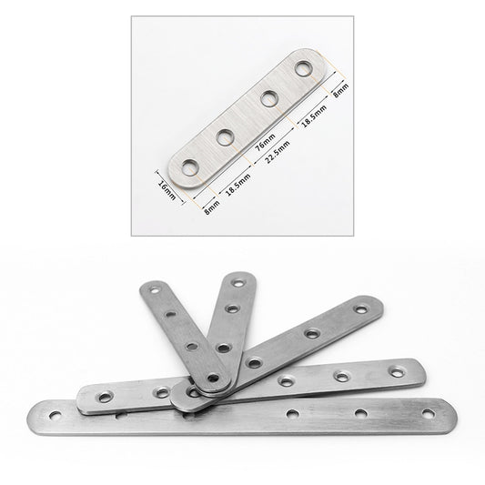 40 PCS Stainless Steel Connection Code Straight Connecting Piece, Number: 4, 4