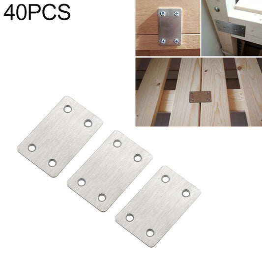 40 PCS Stainless Steel Connection Code Straight Connecting Piece, Number: 12, 12