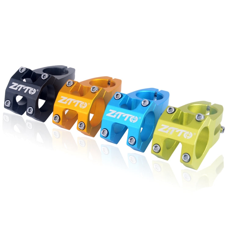 Assorted colored MTB handlebar stems with visible ZTTO logos, including black