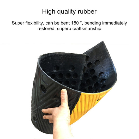 Pair Of Special Round Heads For Rubber Speed Bumps, Diameter: 40cm, Round Head Diameter: 40cm
