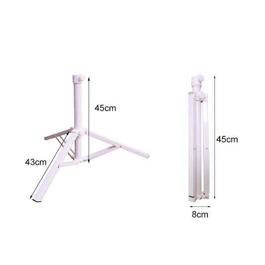 Outdoor Portable Fishing Umbrella Fixed Tripod Cross Folding Base, 45x8cm, 45x8cm