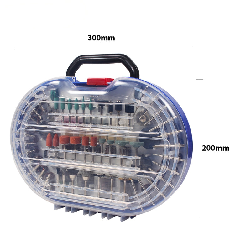 Rotary tool bit set case with 300mm length and 200mm height dimensions
