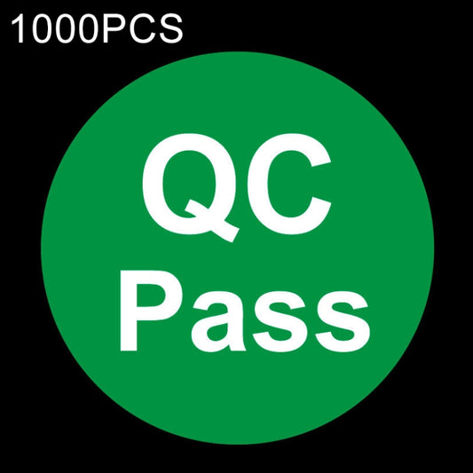 1000 PCS Round Shape QC Pass Sticker QC Pass Label