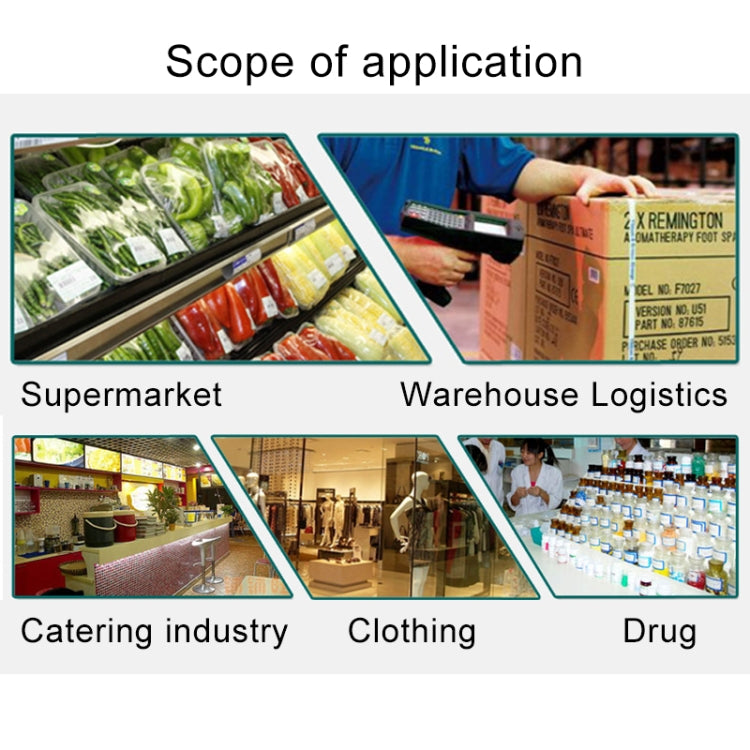 Fragile label use chart for supermarket, warehouse logistics, and catering