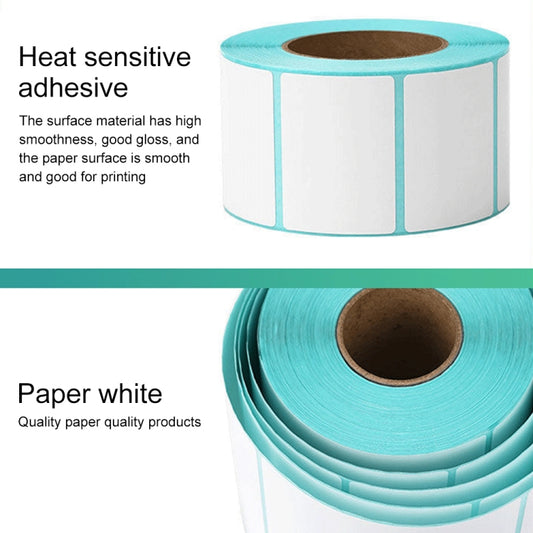 80mm x 40mm 800 Sheets Self-adhesive Thermal Barcode Label Paper, 80mm x 40mm 800 Sheets