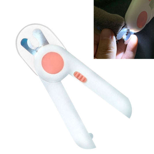 Pet Cat and Dog LED Light Nail Clippers, Pink, Blue