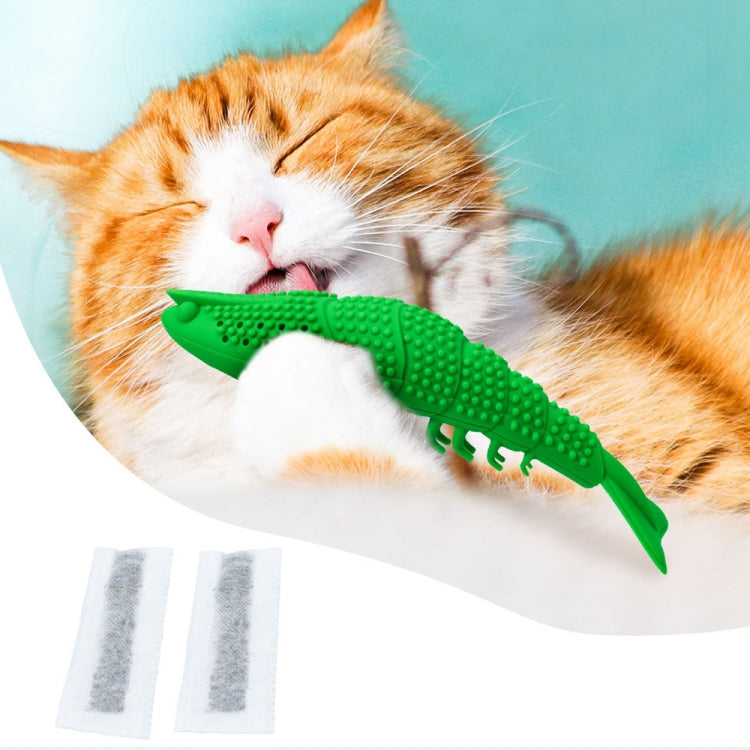 Catnip Fish Bite Teething Stick Funny Cat Toy Pet Toothbrush, Catnip Fish