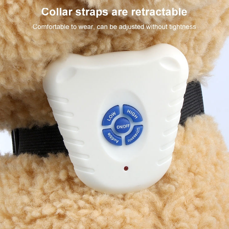 Ultrasonic Bark Stop Collar, (White)