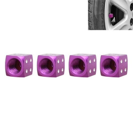 Universal 8mm Dice Style Aluminium Alloy Car Tire Valve Caps, Pack of 4, Dice Style, Dice Shape 5, Dice Style 5, Dice Style 5, Dice Style 4