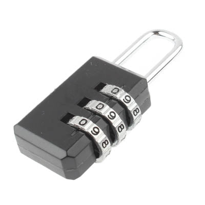 3 Digit Resettable Combination Security Travel Lock, 3 Digit ResettableLock